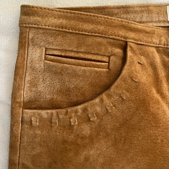 Cali Cali 100% Leather Pants. 28W 30L Cowboy Country Rodeo Summer Vibes - Picture 4 of 16